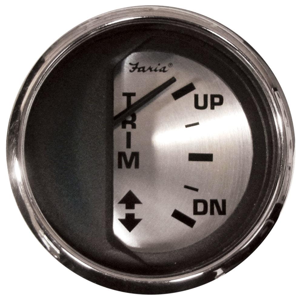 Faria 2 Oil Pressure Gauge Spun Silver 80 PSI