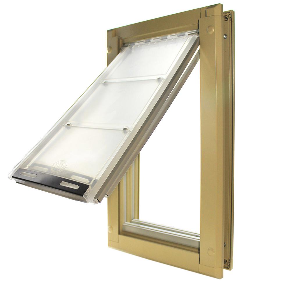 Endura Flap 10 in. x 18 in. Large Double Flap for Doors with Tan