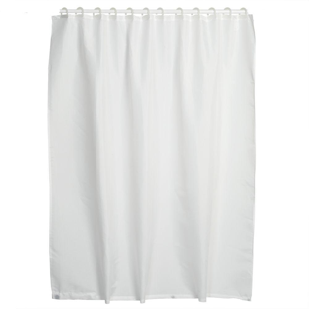 Glacier Bay Peva Premium 8 Gauge 71 In Shower Curtain Liner Integrated Shower Curtain Liner With Hook
