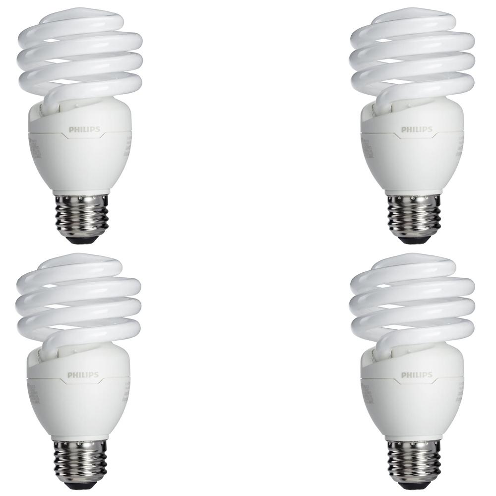 Philips 75 Watt Equivalent T2 Spiral Cfl Light Bulb Soft White 4 Pack E 434365 The Home Depot philips 75 watt equivalent t2 spiral cfl light bulb soft white 4 pack e 434365 the home depot