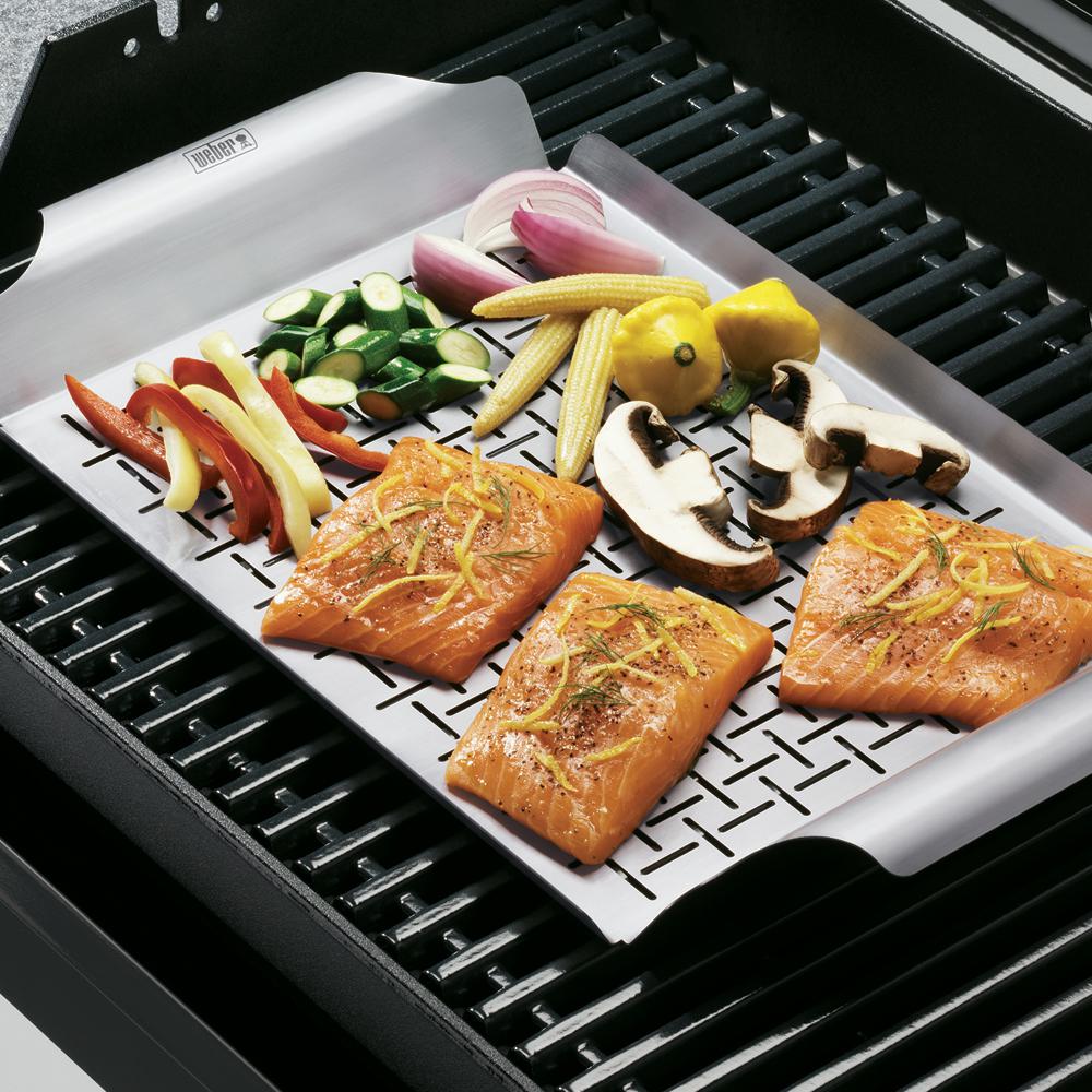 Weber #6435 grille en acier inoxydable Pan
