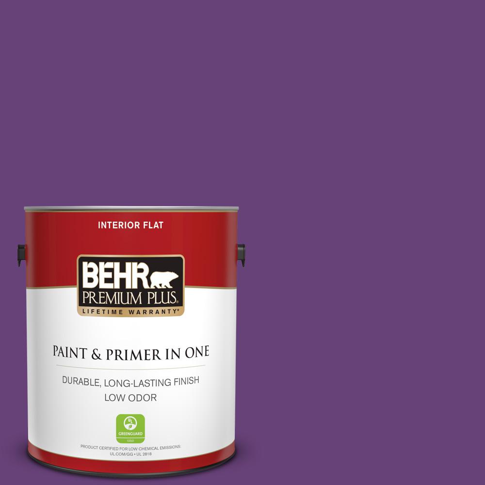 Behr Premium Plus 1 Gal 660b 7 Exotic Purple Flat Low Odor Interior Paint And Primer In One 130001 The Home Depot,1971 Half Dollar Value