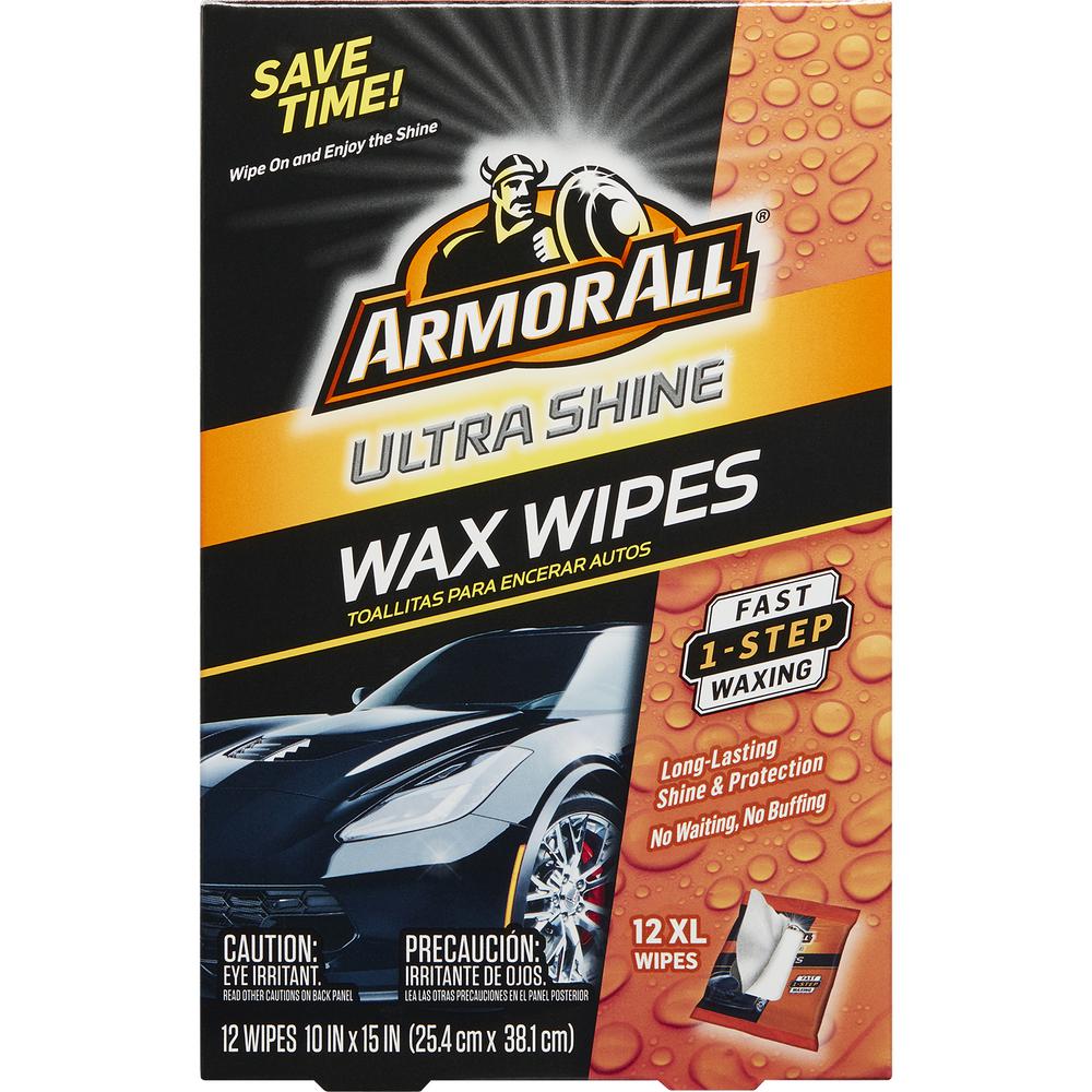 Armor All Ultra Shine Wax Wipes (12ct )18239 The Home Depot