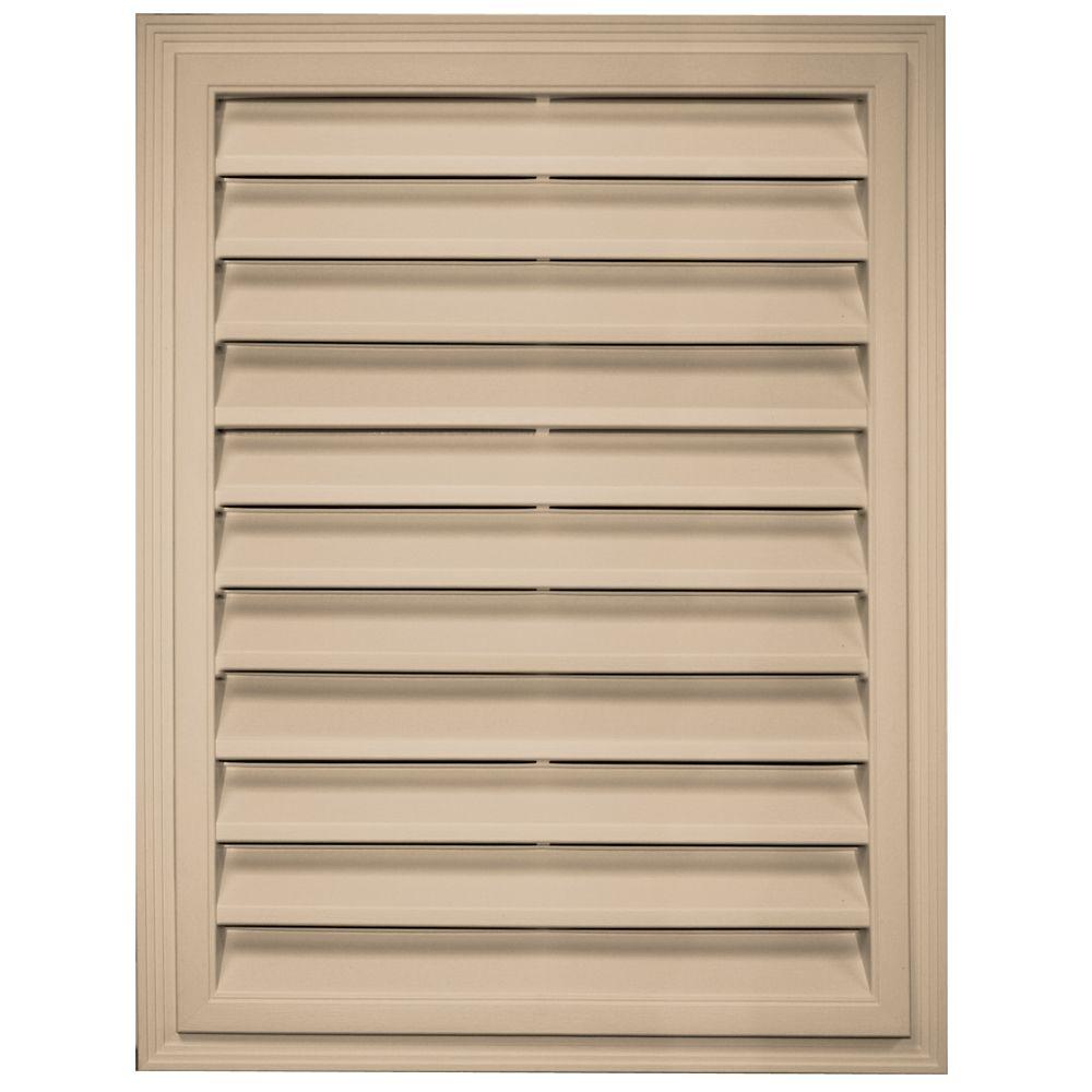 Builders Edge 18 In. X 24 In. Rectangle Gable Vent In Tan-120061824069 ...