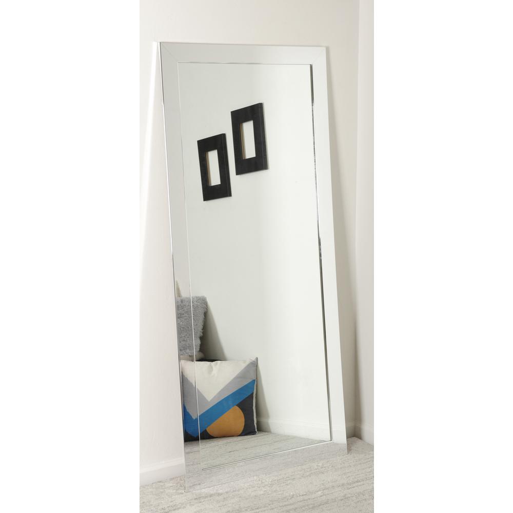 BrandtWorks 32 in. x 65.5 in. Polished Chrome Floor MirrorAV15TALL