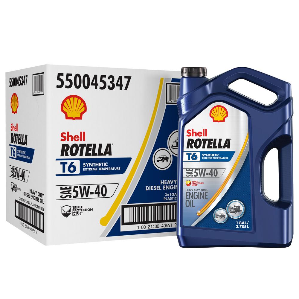 Shell Rotella Rotella T6 1 Gal. Full Synthetic 5W40 Diesel Motor Oil