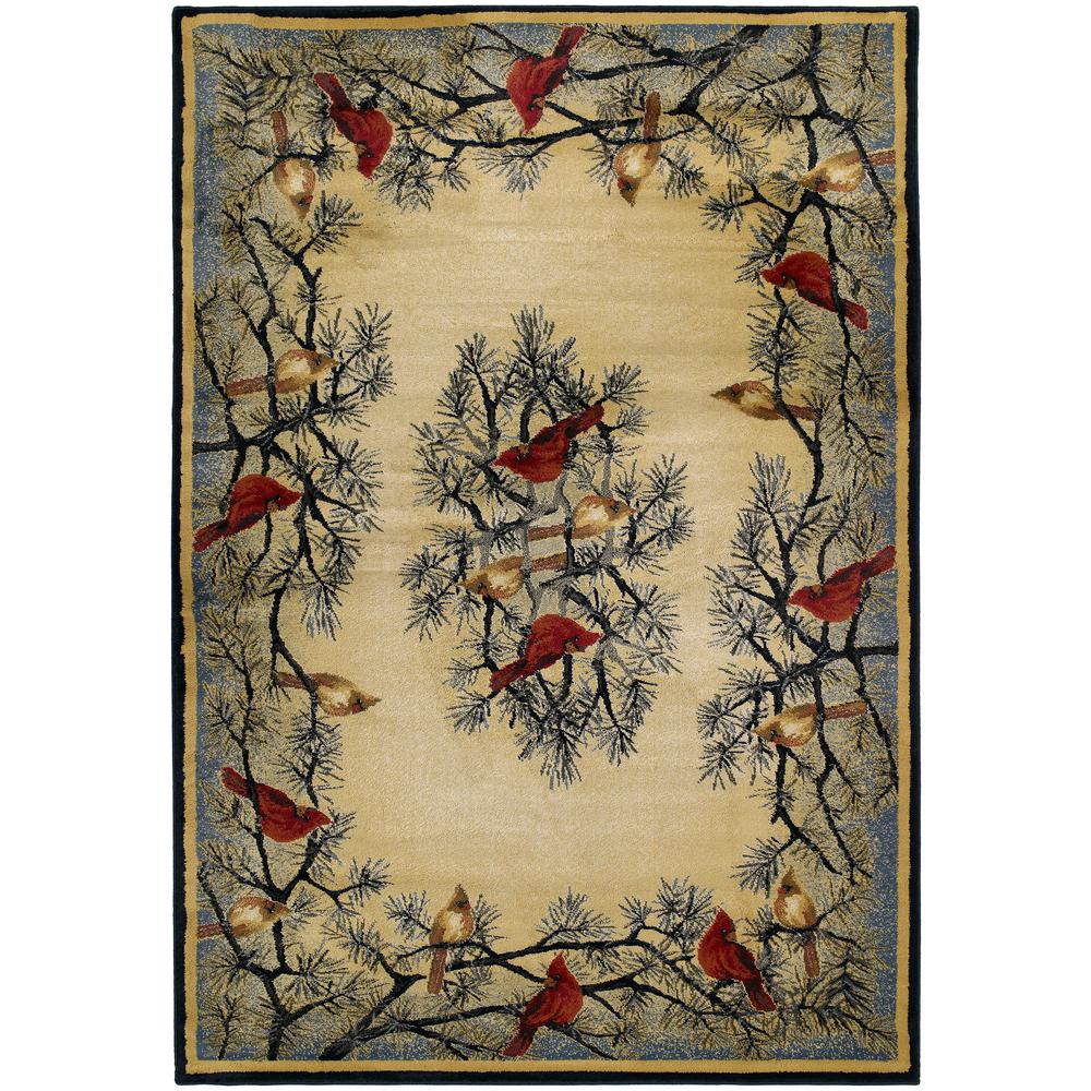 United Weavers Hautman Genesis Cardinal In Pine Natural 3 ft. 11 in. x