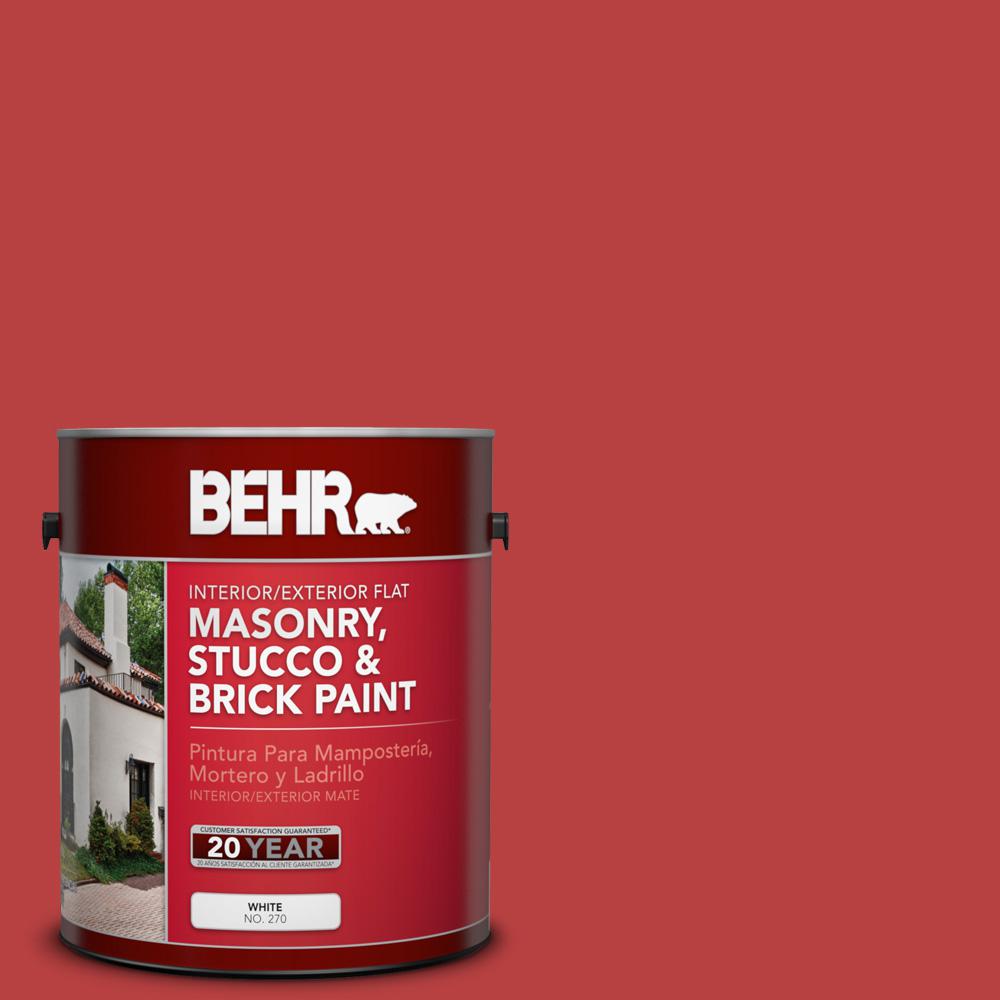 Behr 1 Gal Osha 5 Safety Red Flat Interior Exterior Masonry Osha 5 Safety Red Flat Interior Exterior Masonry Stucco And Brick Paint