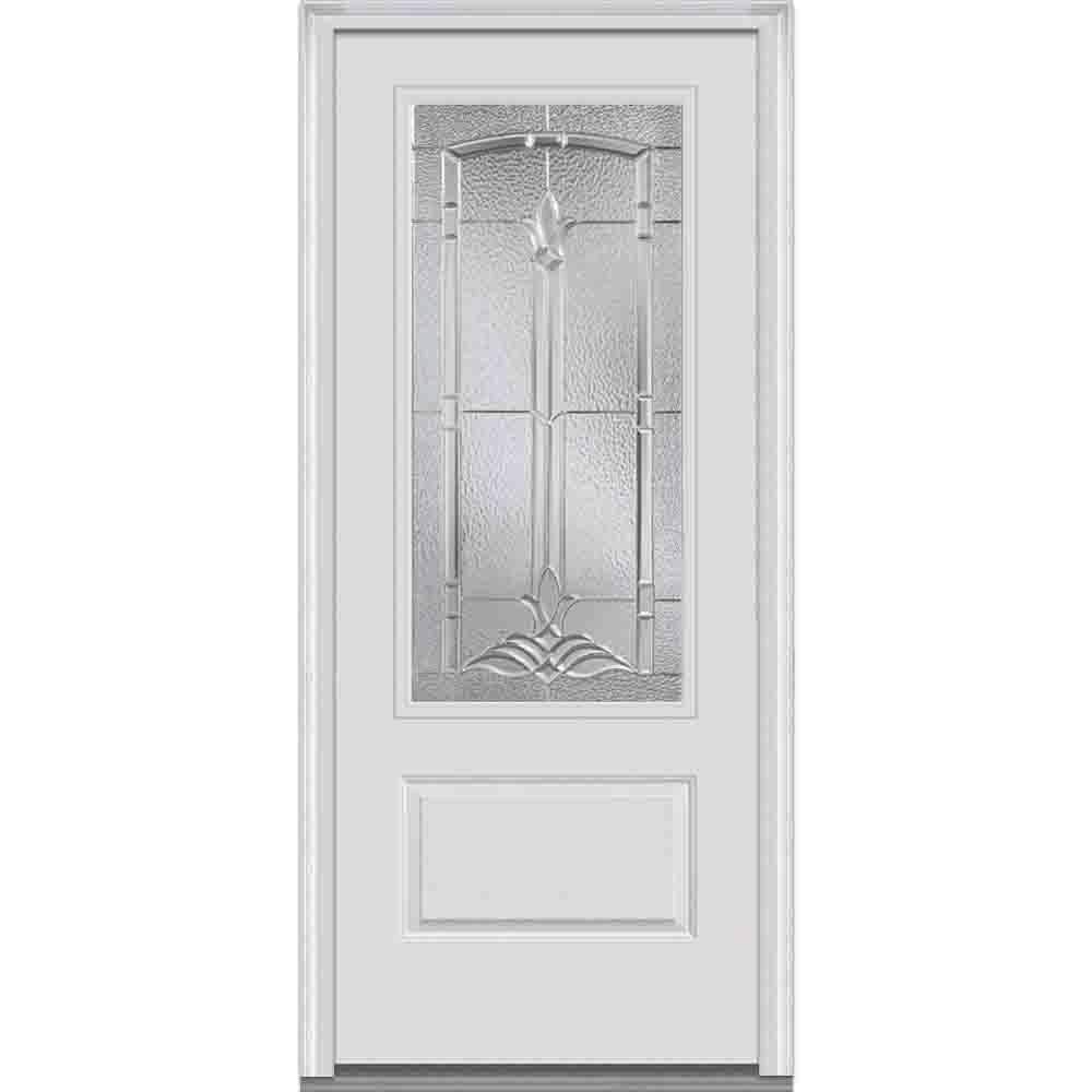 MMI Door 36 in. x 80 in. Bristol LeftHand 3/4Lite Decorative 1Panel