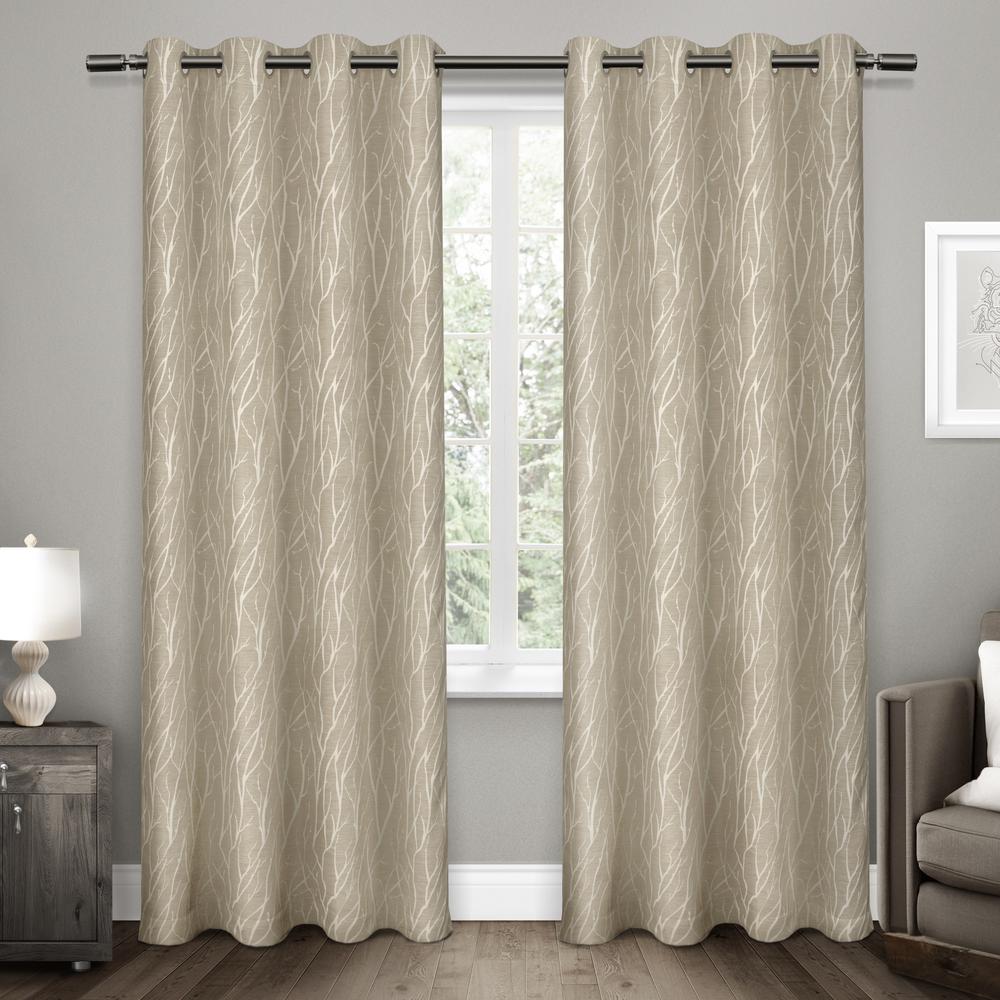 Forest Hill 52 In W X 108 In L Woven Blackout Grommet Top