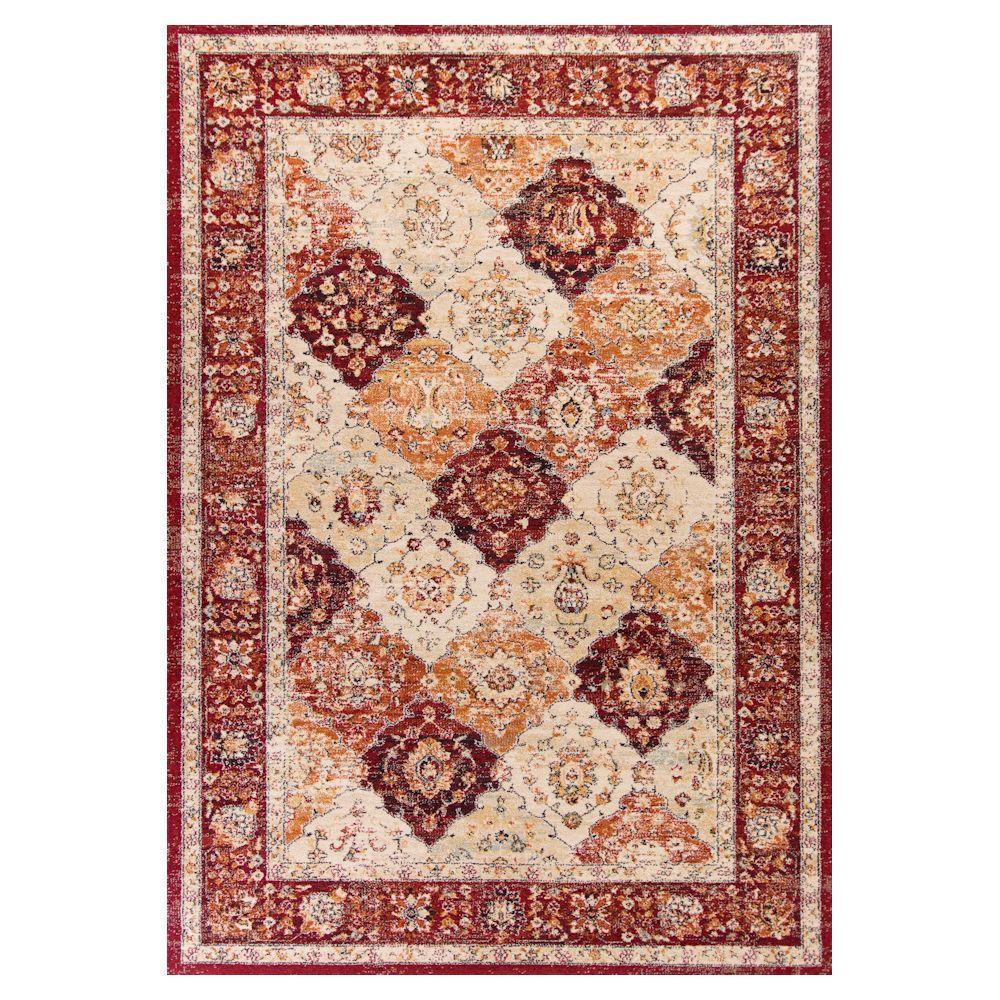 Kas Rugs Bob Mackie Vintage Garnet Treasures 5 Ft X 8 Area Rug Kas Rugs Bob Mackie Vintage Garnet Treasures 5 Ft X 8 Area Rug