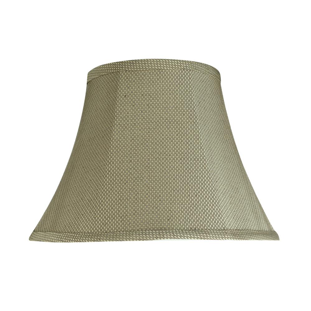Aspen Creative Corporation 13 in. x 9.5 in. Light Beige Bell Lamp Shade