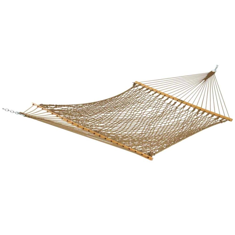 Pawleys Island 13 ft. Large Duracord Rope Hammock Tan by Pawleys Island
