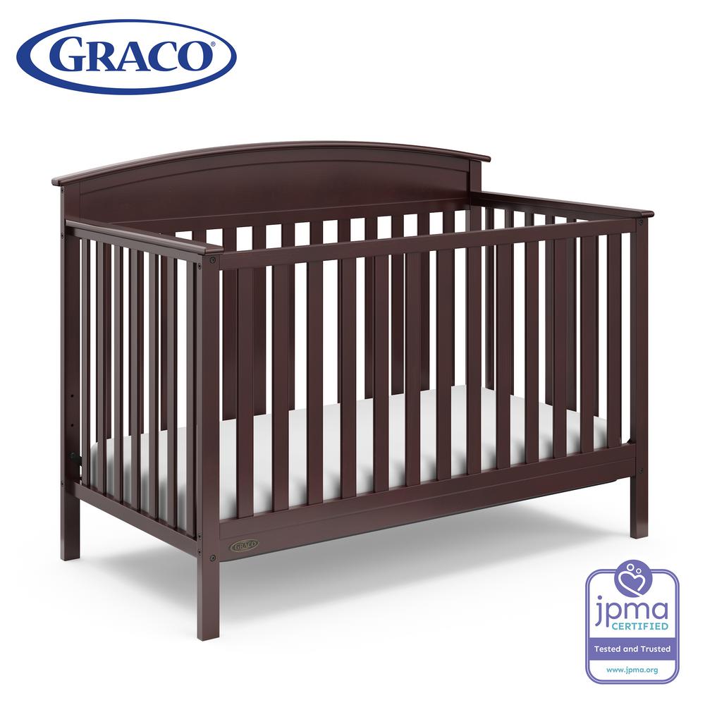 Graco Benton Espresso 4 In 1 Convertible Crib 04530 219 The Home