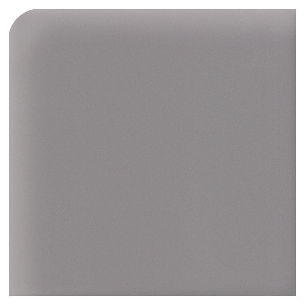 Daltile Semi Gloss Suede Gray 2 In X Ceramic Bullnose Daltile Semi Gloss Suede Gray 2 In X Ceramic Bullnose Outcorner