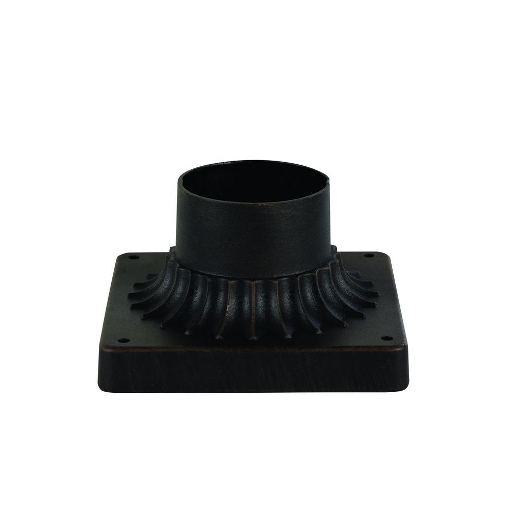 Bel Air Lighting 5 In Rust Square Pier Mount Adaptor For Post Bel Air Lighting 5 In Rust Square Pier Mount Adaptor For Post Lantern
