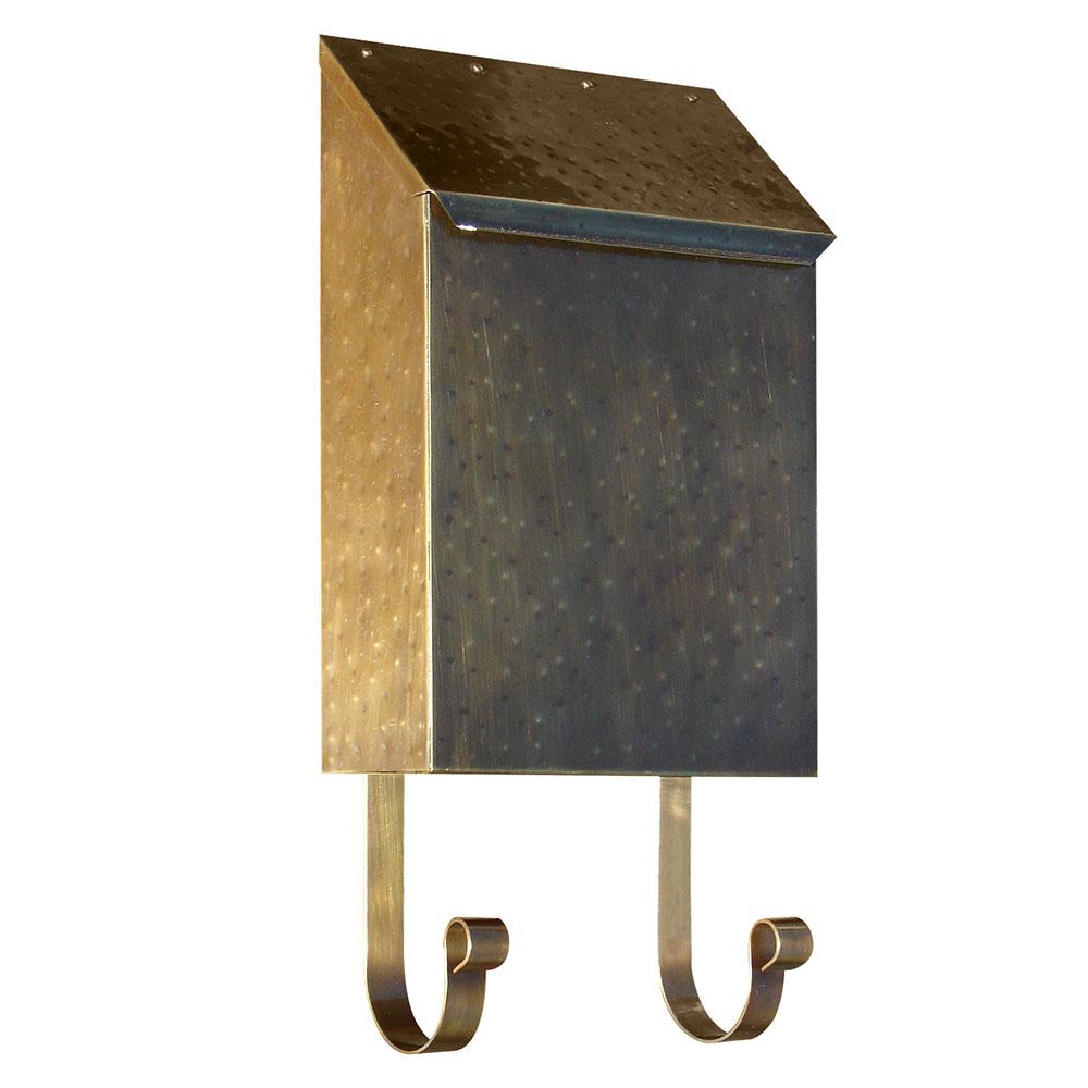 QualArc Antique Brass Wall Mount NonLocking Brass MailboxMB400AB