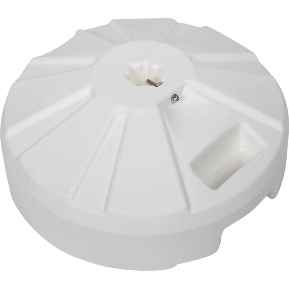 Fiberbuilt Umbrellas Plastic Patio Base 16 In Dia X 9 In Oah In White Pb16w The Home Depot