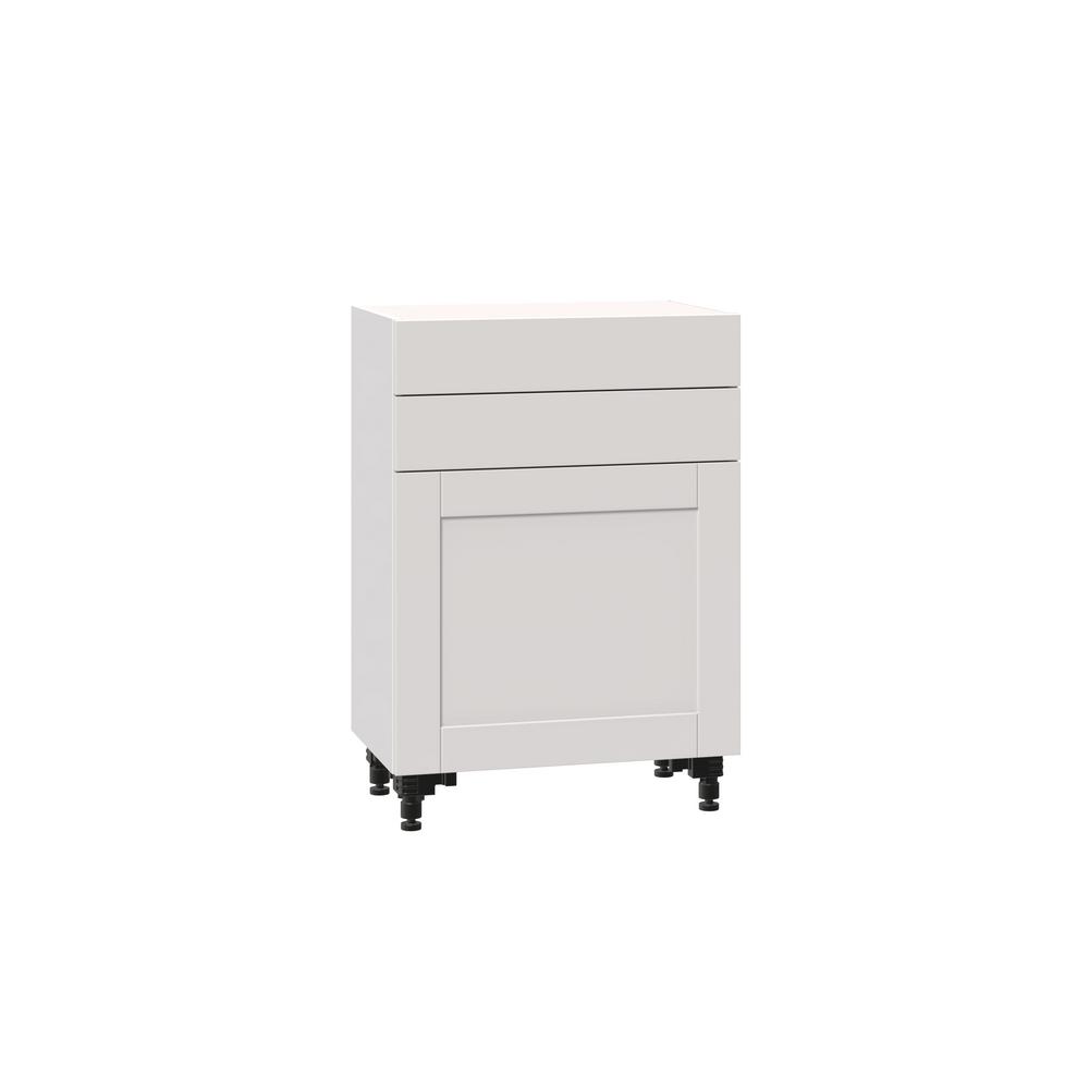 J Collection Shaker Assembled 24x34 5x14 In Shallow Base Cabinet