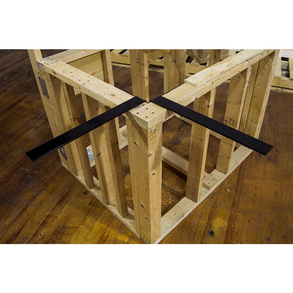 Federal Brace Independence 12 In X 12 In Black Steel Countertop