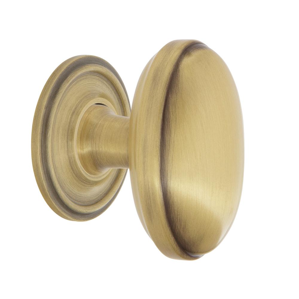 Nostalgic Warehouse Homestead 1 1 8 In Antique Brass Cabinet Knob