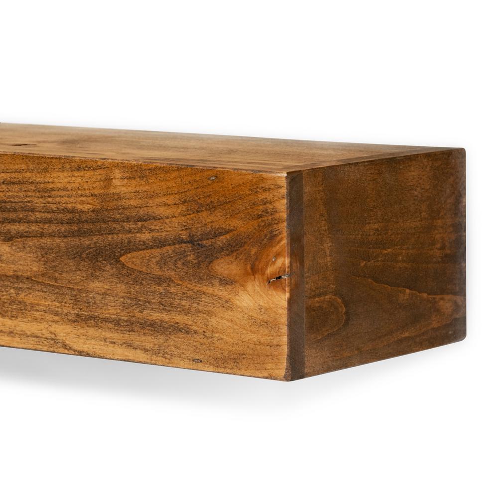 Dogberry Collections Modern Farmhouse 72 In Aged Oak Mantel M