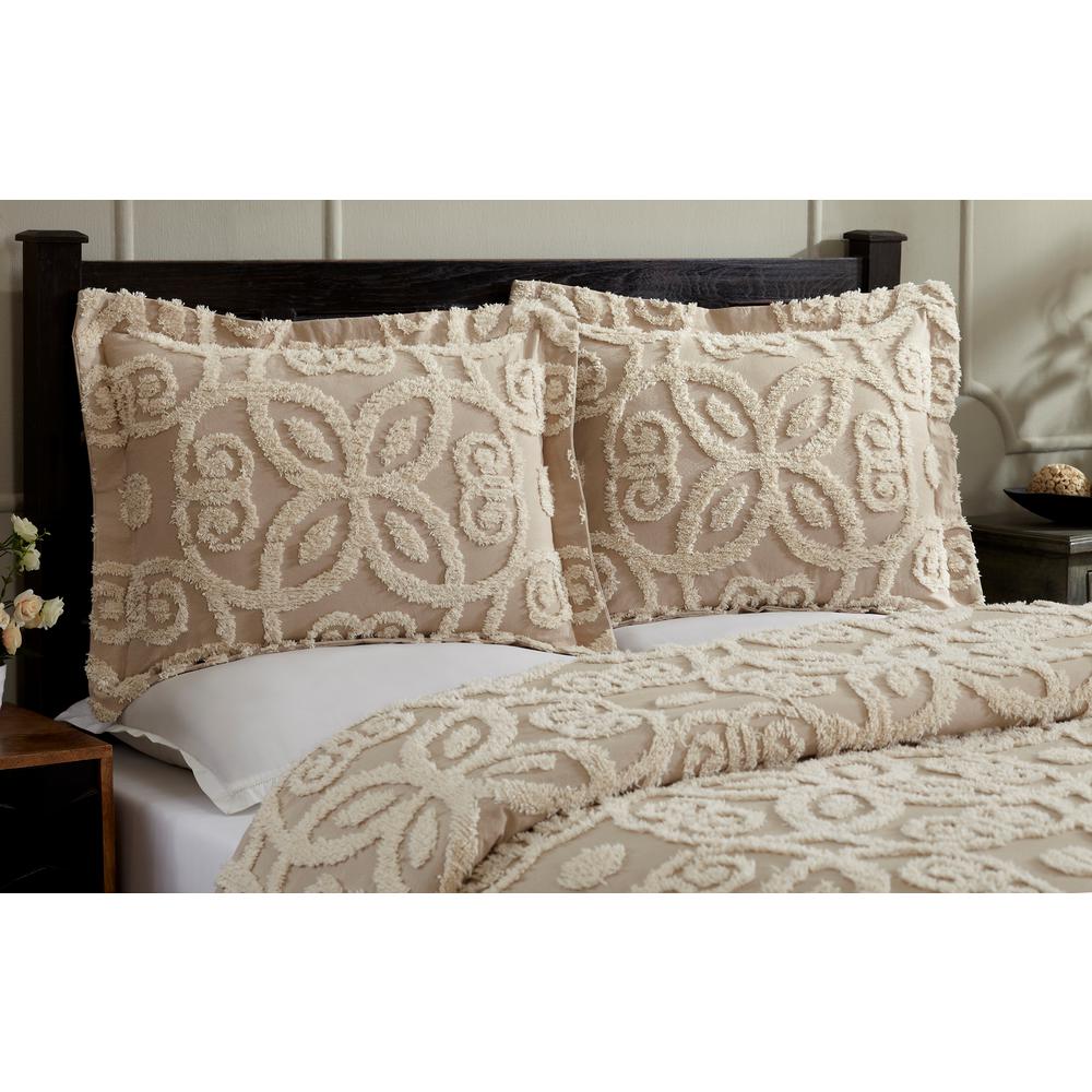 Better Trends Eden 68 In X 90 In Linen Ivory Twin Comforter