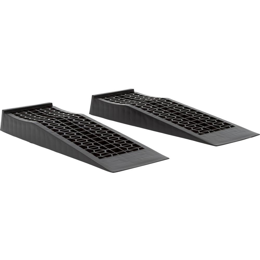 Amazon Com Homcom Set Of Two Rubber Car Curb Ramps 19 L X 12 5 W X 5 H Home Improvement