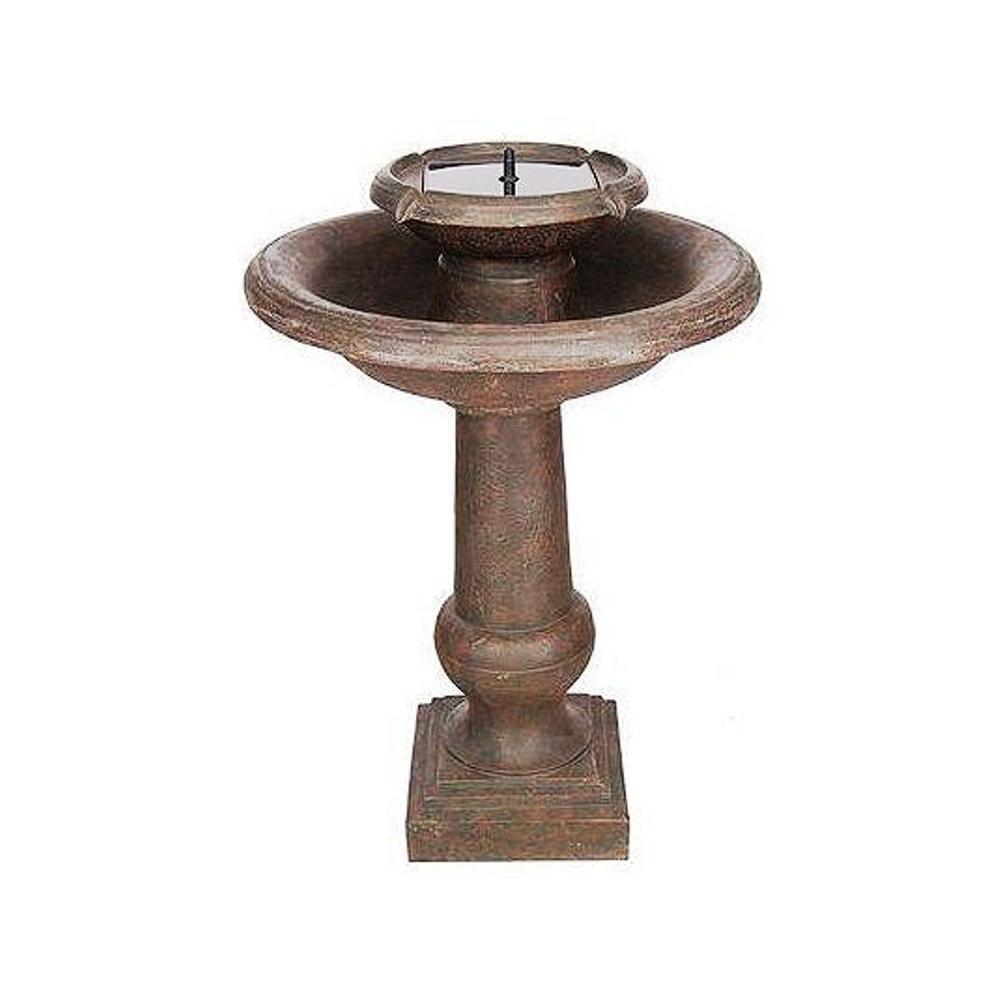 Smart Solar Sworth Antique Bronze Two Tier On Demand Smart Solar Sworth Antique Bronze Two Tier On Demand Fountain