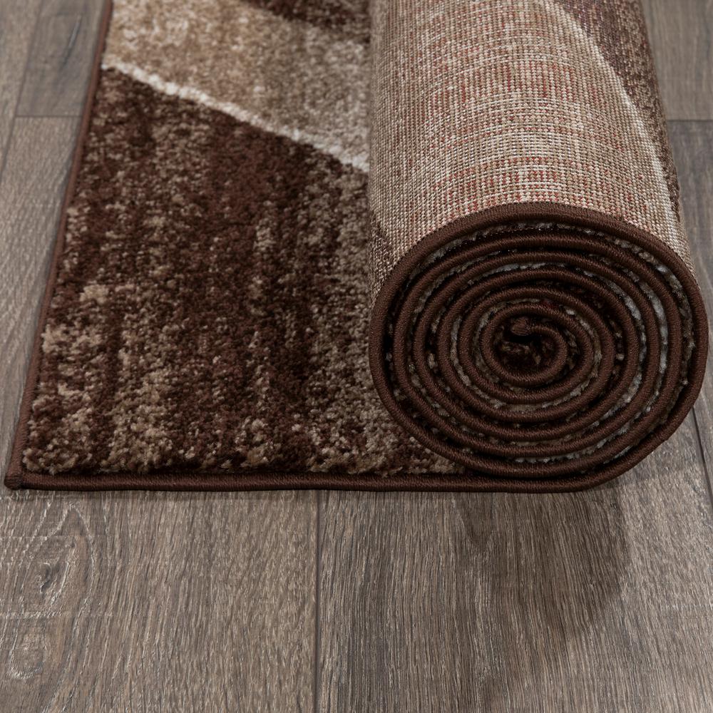 City Collection Brown Waves 5 Ft X 7 Indoor Area Rug Cit3158