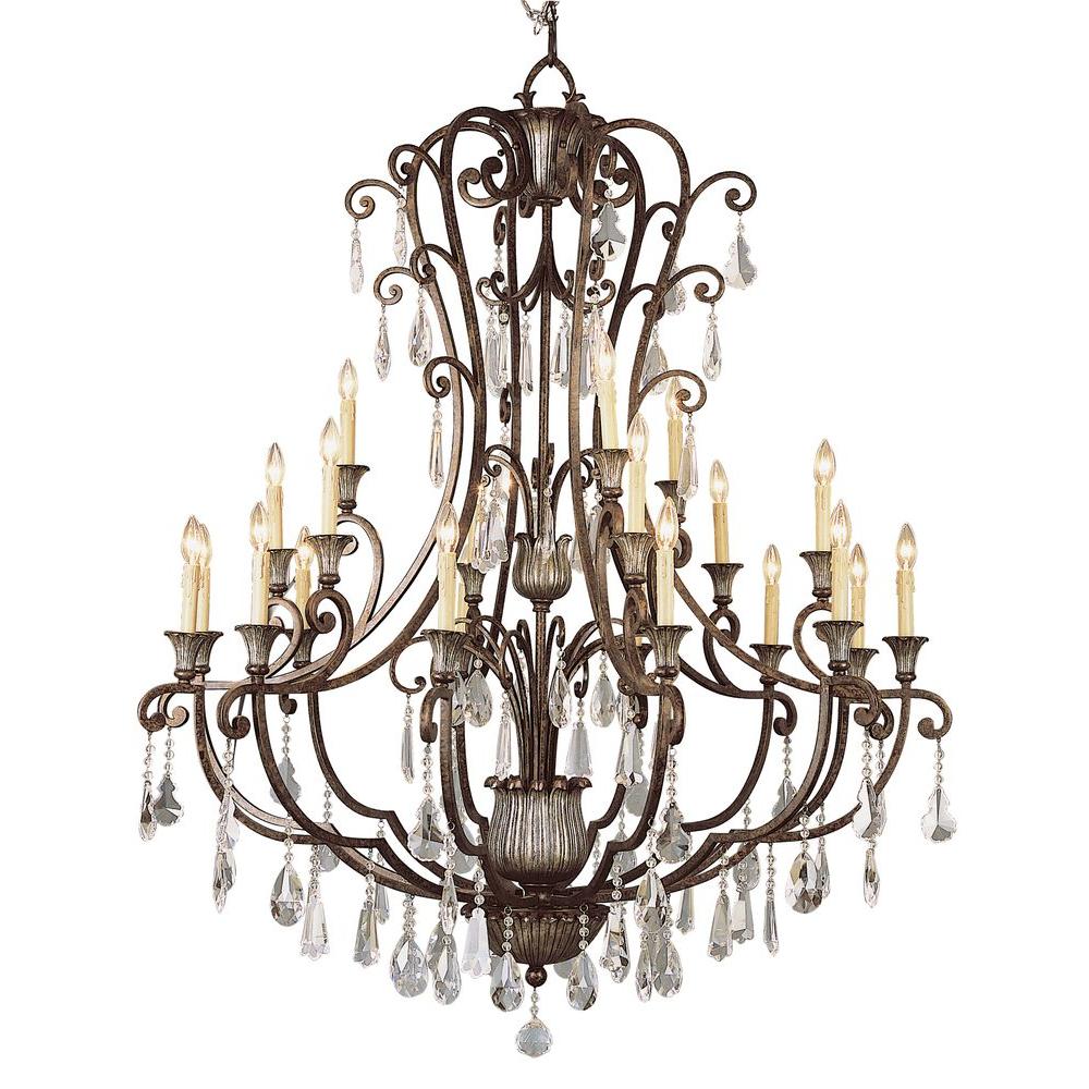 Bel Air Lighting Cabernet Collection 21-Light Antique Bronze Chandelier ...