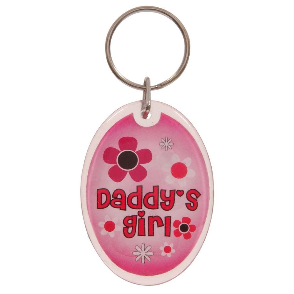 UPC 008236129908 product image for The Hillman Group Key Chains Daddy's Girl Acrylic Key Chain (3-Pack) Pink 701317 | upcitemdb.com