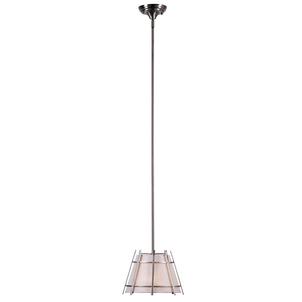 World Imports Fensu 1 Light Brushed Nickel Mini Pendant Wi307537 World Imports Fensu 1 Light Brushed Nickel Mini Pendant