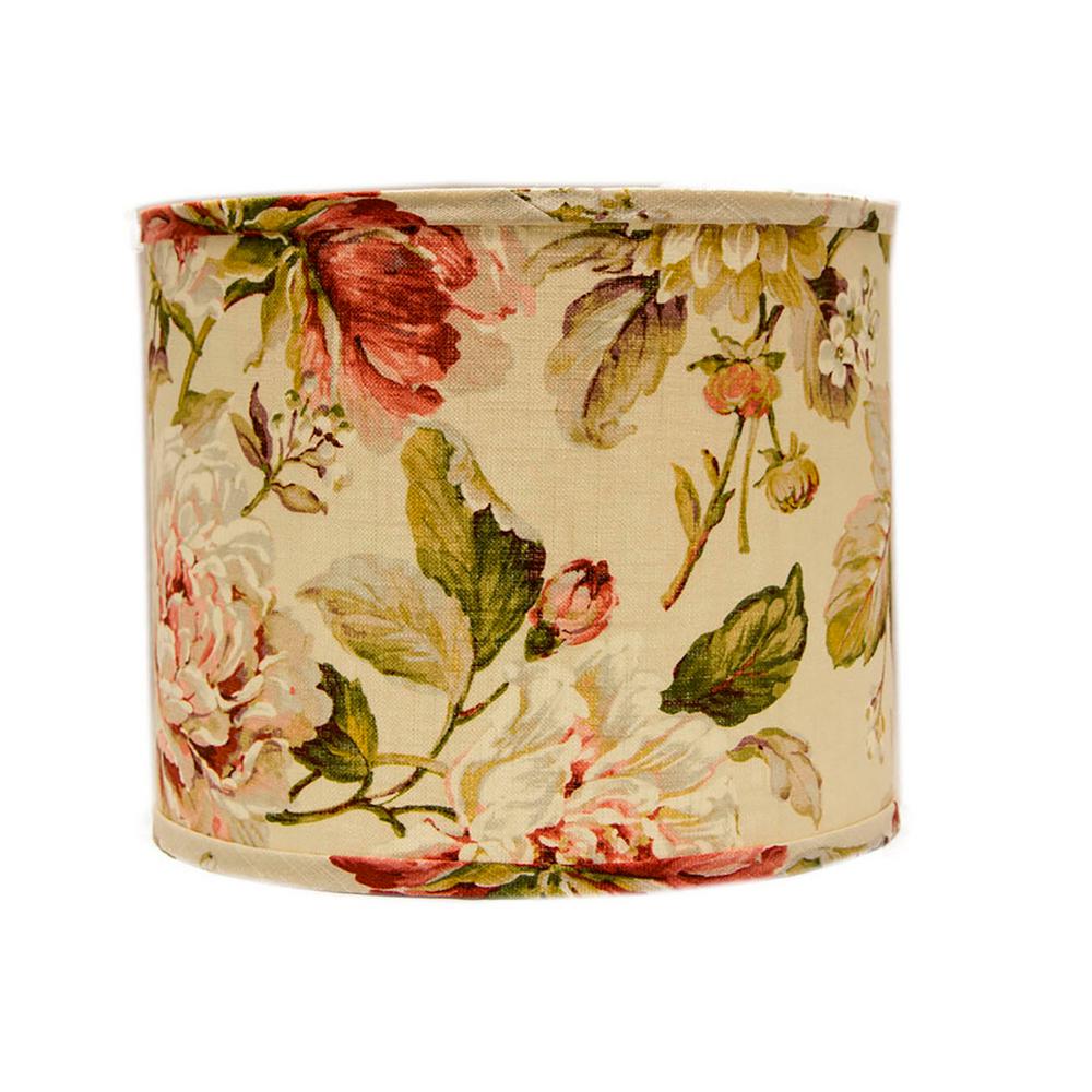 Hampton Bay 10 in. White with Gold Lining Lamp Shade17695 The Home Depot