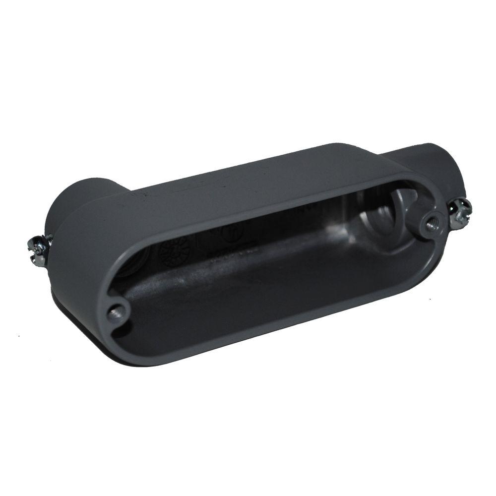 1/2 in. Threaded and Set Screw Conduit Bodies "LB" Type without Cover