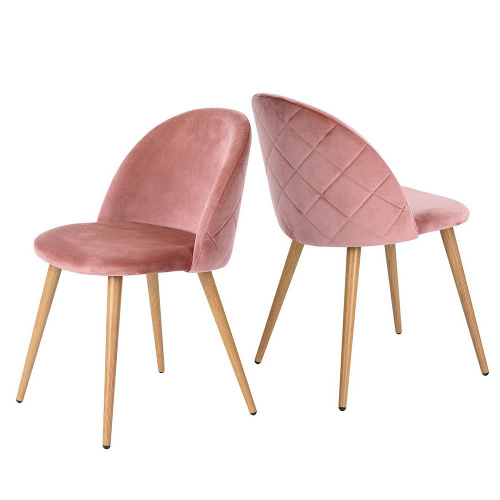baby pink dining chairs
