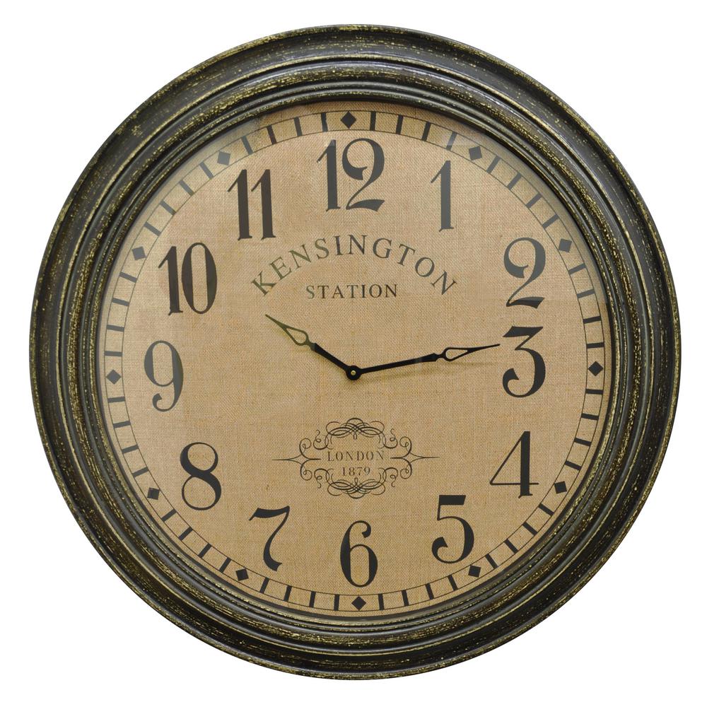 Brown Wood Wall Clock
