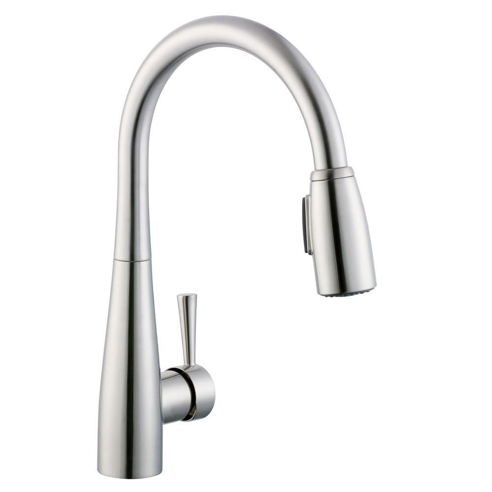 TAN Bathroom Sink Faucet-Modern Single Handle Pull Out ...