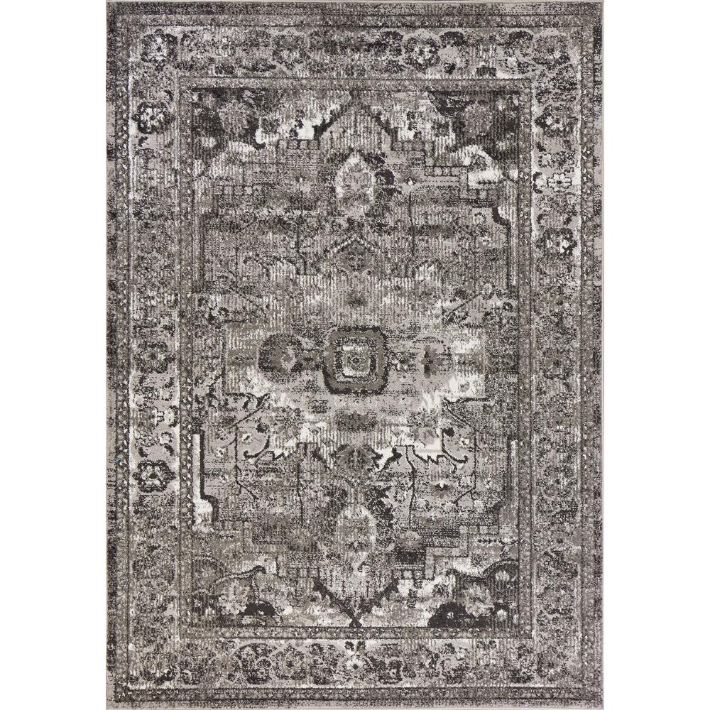 Kas Rugs Skyline Grey 8 ft. x 10 ft. Distressed Area RugSKY6416710X1010 The Home Depot