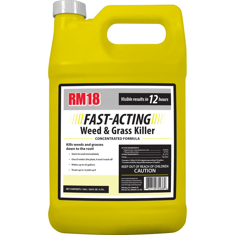 RM18 1 Gal. Fast-Acting Weed and Grass Killer Concentrate by RM18