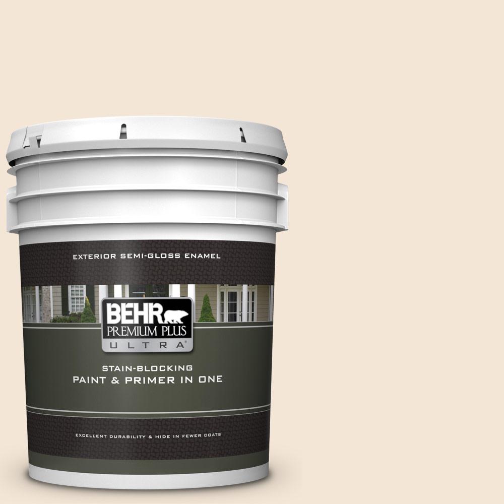 BEHR Premium Plus Ultra 5 gal. S2901 Vanilla Paste Semi BEHR Premium Plus Ultra 5 gal. S2901 Vanilla Paste Semi