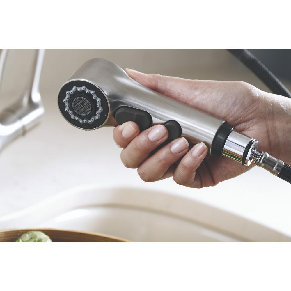 Kohler Elate Single Handle Pull Out Sprayer Kitchen Faucet In