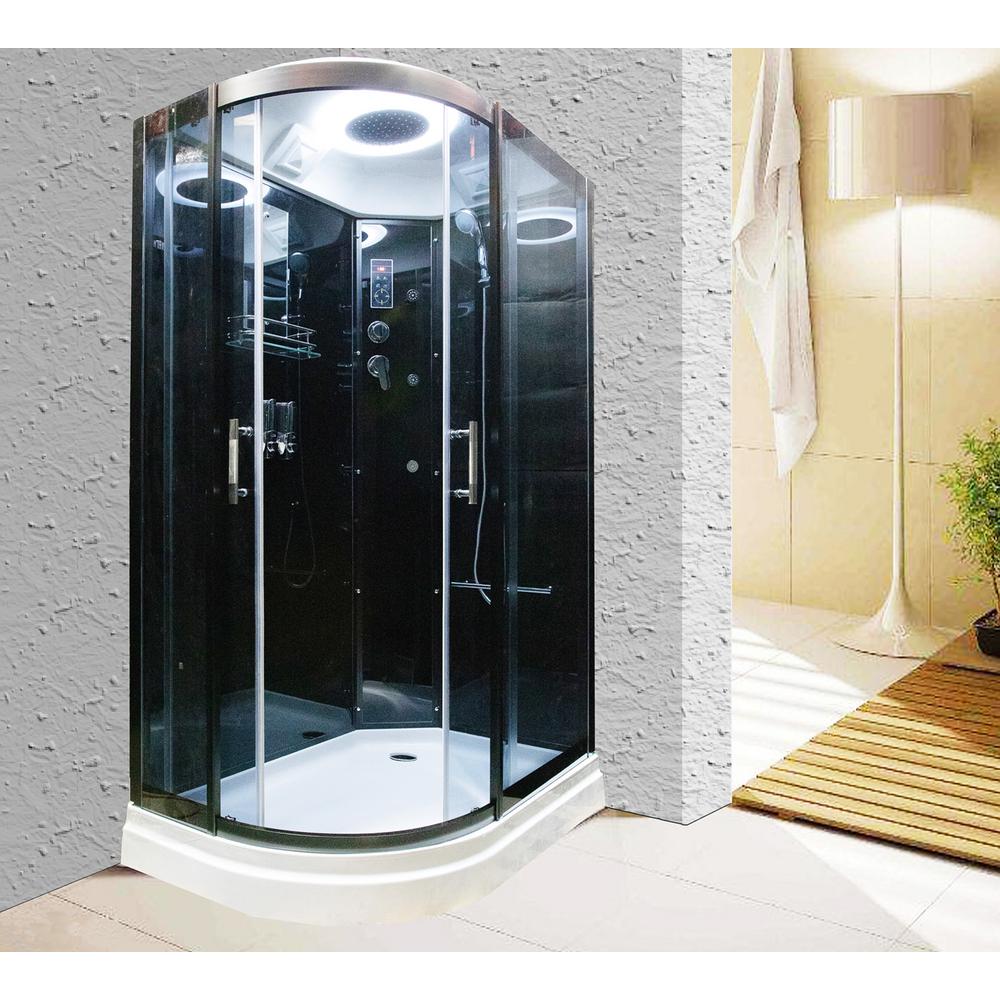 Freshjet Lavish 311/2 in. L x 47 in. W x 84 in. H Oblong Corner Shower