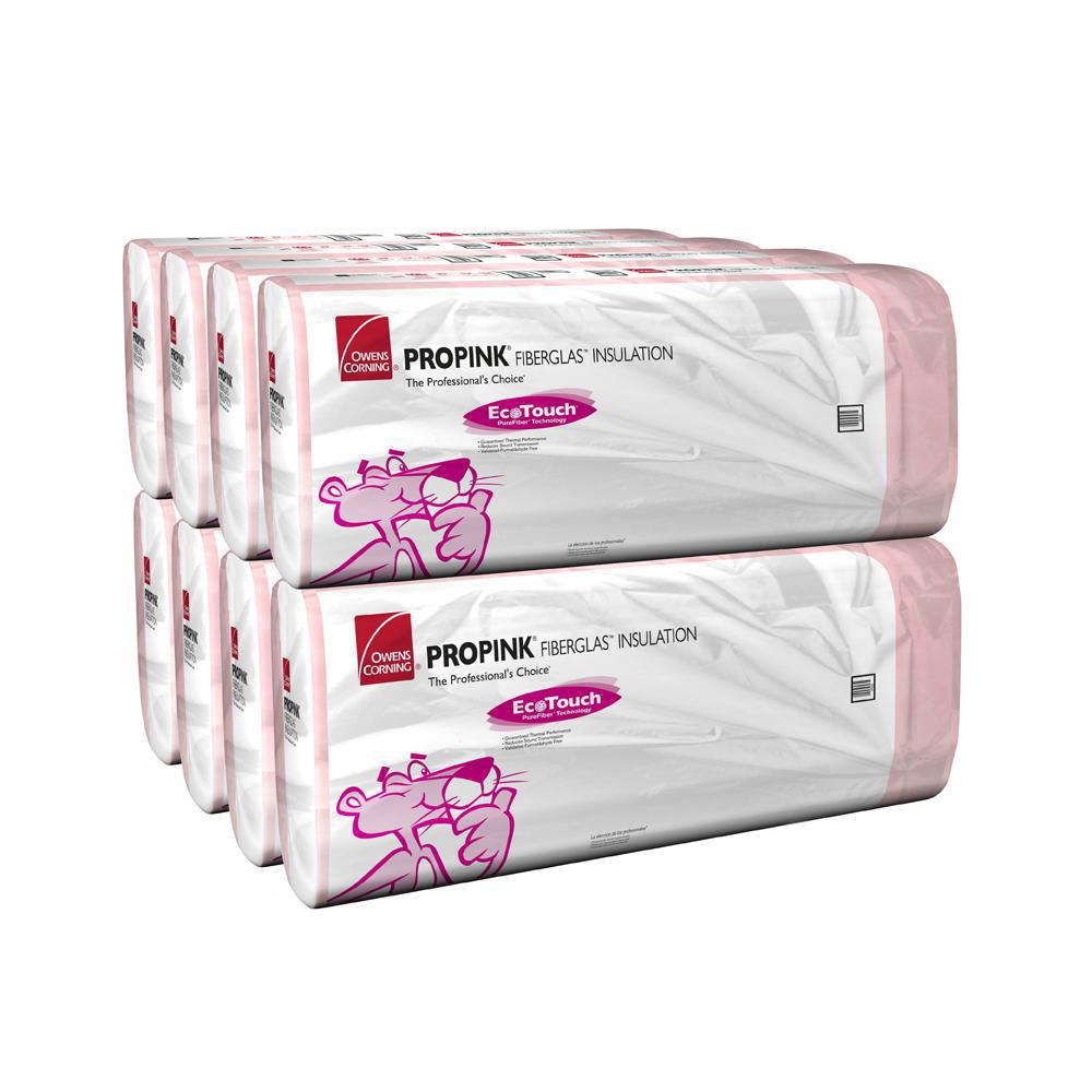 Owens Corning R-38 EcoTouch PINK Cathedral Ceiling Kraft ...