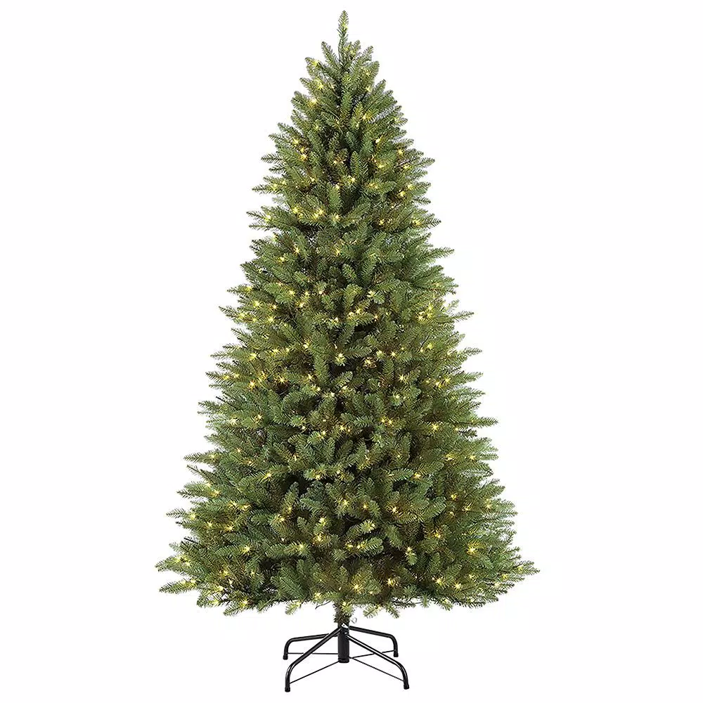 Photo 1 of 7½ ft. Pre-Lit Fraser Fir Artificial Christmas Tree with 600 UL-Listed Clear Lights