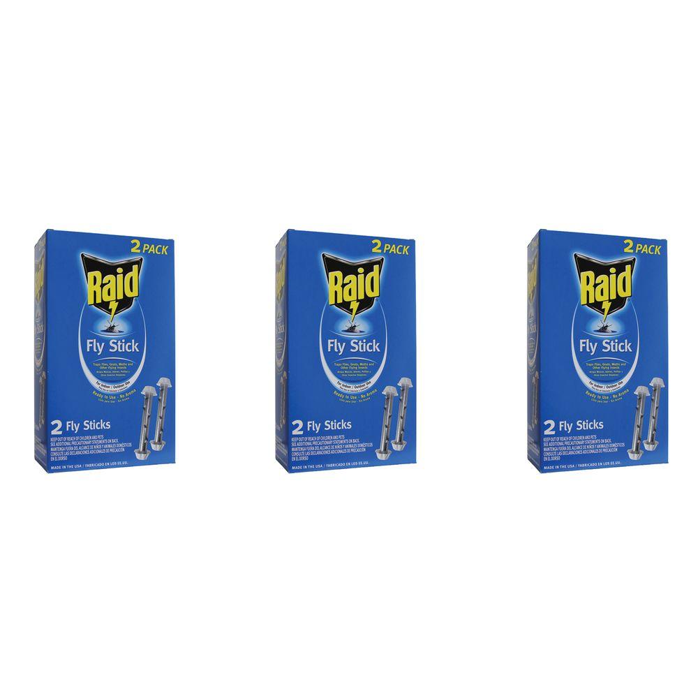 Raid 2 Jumbo Fly Sticks (3-Packs) by Raid