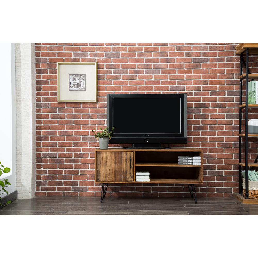 Crawford Burke Devonshire Natural Wood Media Tv Stand