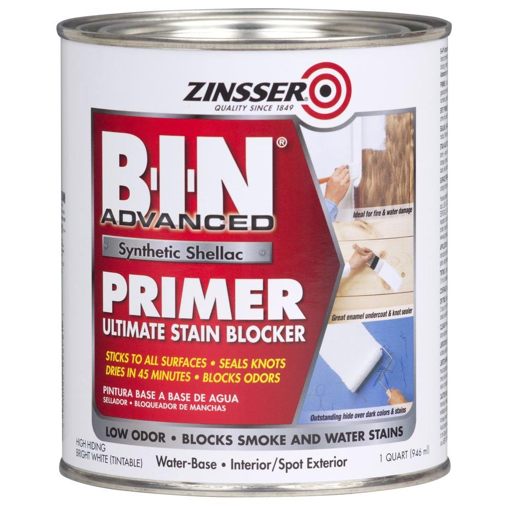 Zinsser 1qt. BIN White Advanced Synthetic Shellac Primer (Case of 4
