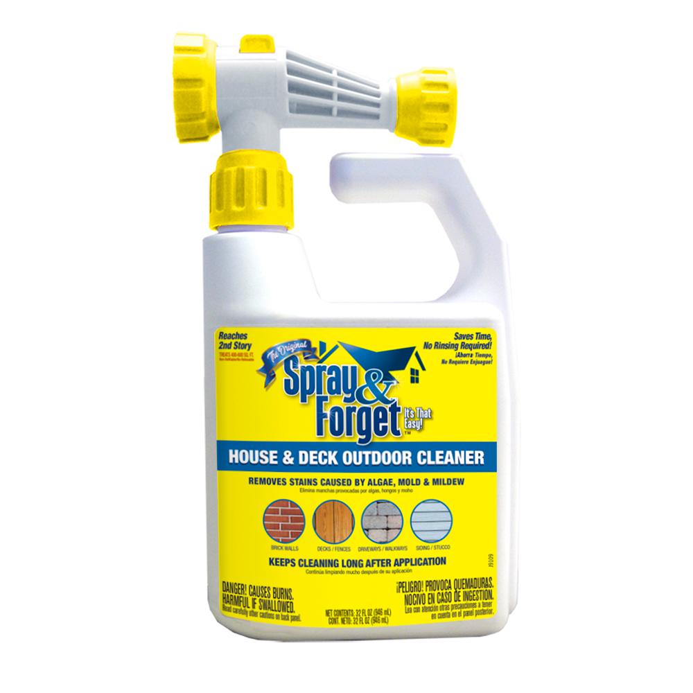 Spray Forget 32 Oz House And Deck Cleaner Outdoor Mold Remover House And Deck Cleaner Outdoor Mold Remover With Hose End Sprayer