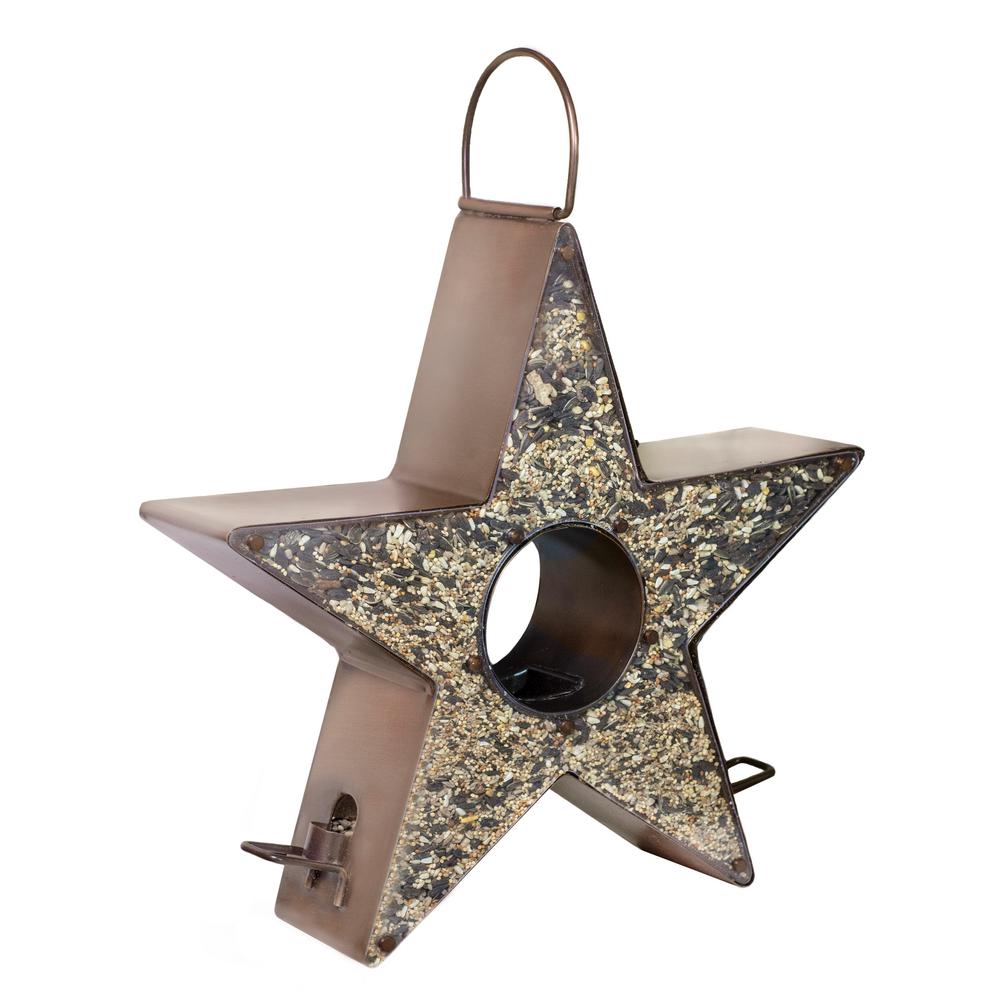 Good Directions Star Fly Thru Large Copper Bird Feeder 4 Lbs